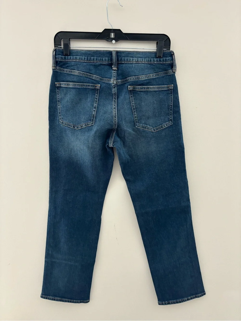 Old Navy Boys Straight Jeans Size 12 Plus Built-In Flex Medium Wash Denim NWT